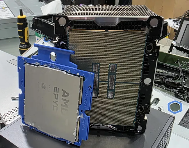 AMD and Intel server CPUs