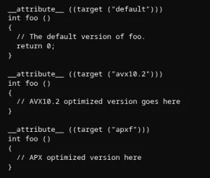 GCC 17 Merges Function Multi-Versioning For APX & AVX10.2