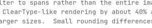 FreeType Speeds-Up ClearType-Like LCD Filter Rendering By 40%