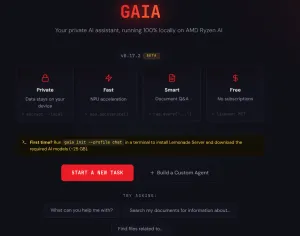 AMD's GAIA Now Allows Building Custom AI Agents Via Chat, Becomes "True Desktop App"