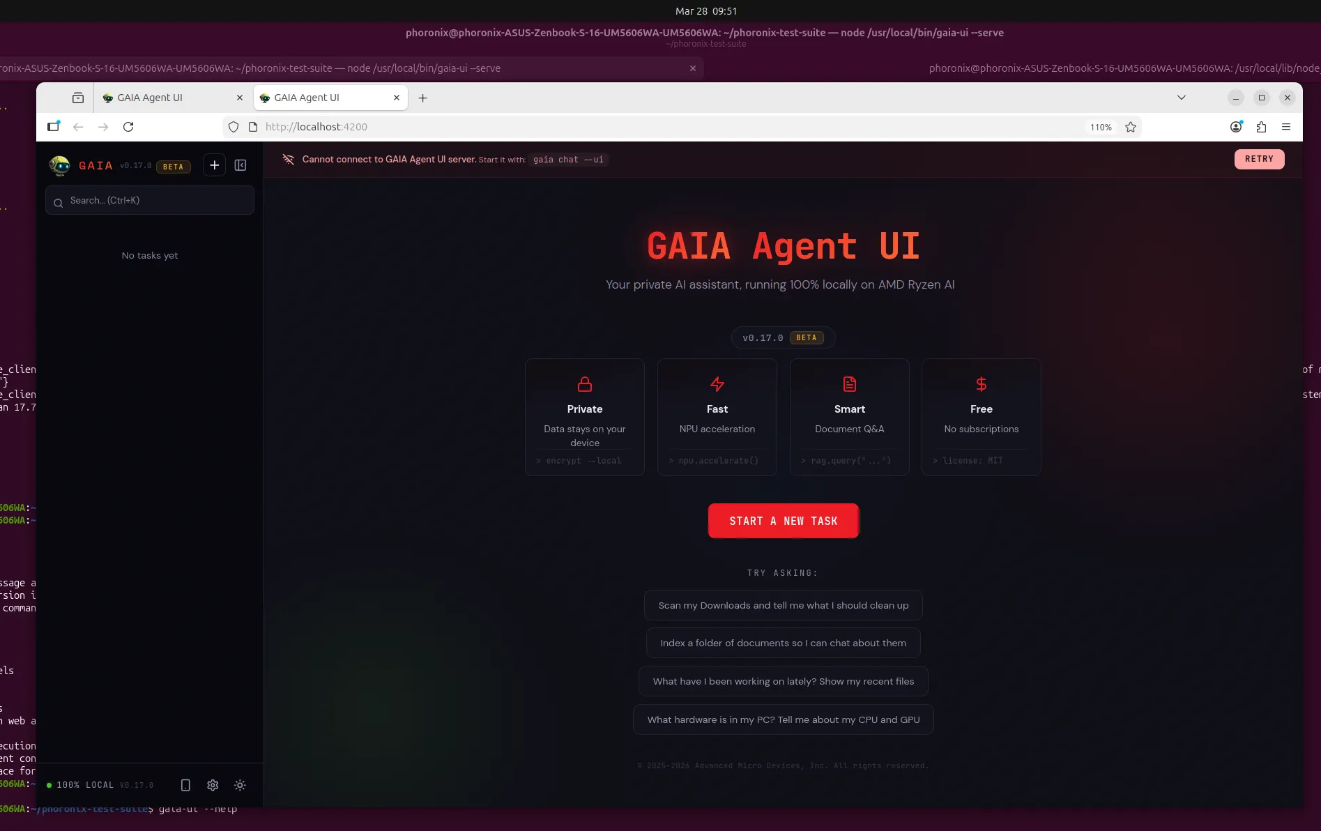 AMD GAIA: interfaccia web per agenti AI locali con priorità alla privacy