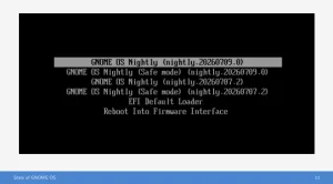 GNOME OS Safe Mode Improving The System Reliability
