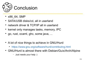 GNU Hurd Is "Almost There" With x86_64, SMP & ~75% Of Debian Packages Building