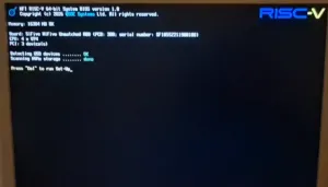 HFI boot POST screen