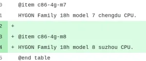 New Hygon Model 8 "Suzhou" x86 CPU Support Appears In The GCC Compiler