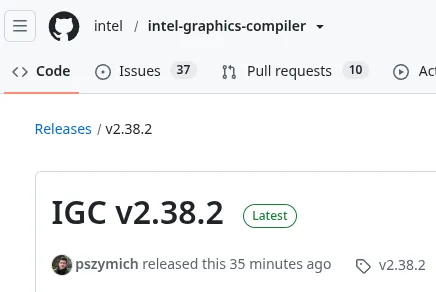 Intel IGC 2.38.2 bringer nye forbedringer til grafikkompilatoren