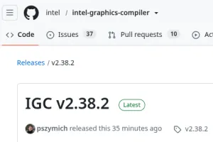 Intel IGC 2.38.2 Brings Latest Round Of Graphics Compiler Improvements