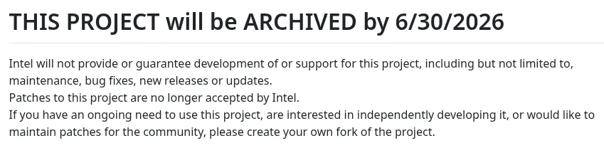 Intel BigDL being archived