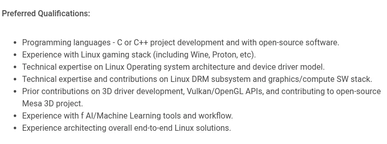Intel hiring Linux GPU driver developers