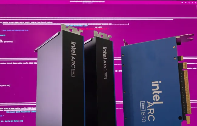 Intel Arc Pro B70 cards