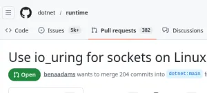 Microsoft .NET On Linux Patches Use IO_uring For Massive Performance Benefits