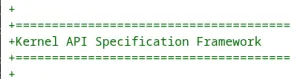 Linux Kernel API Specification Framework Advances Past RFC Stage