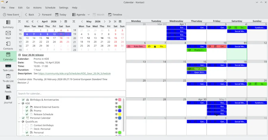 KDE Gear 26.04 Released With Numerous Improvements To KDE Apps