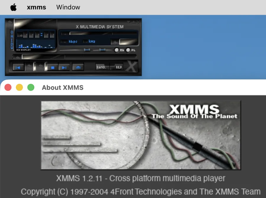 libx11-compat demo với XMMS