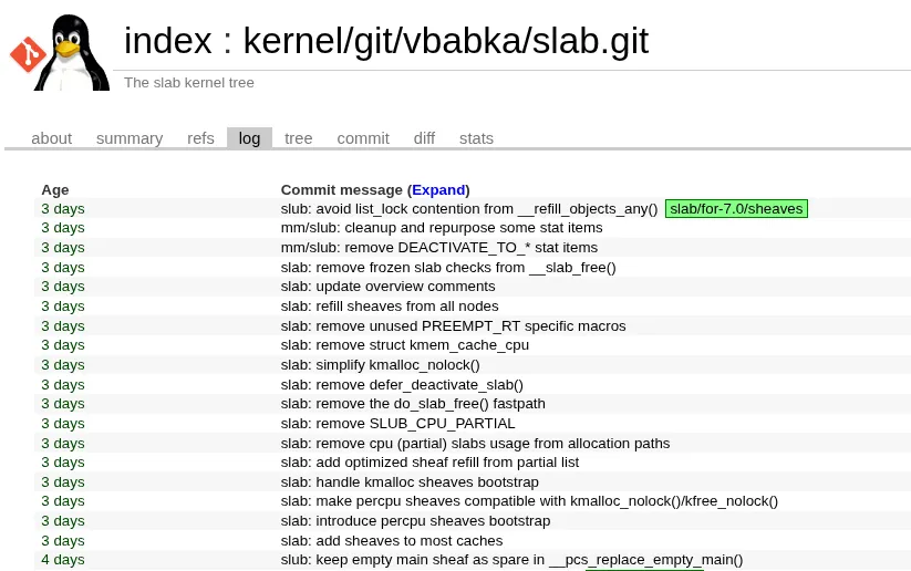 Linux 7.0 expanded sheaves
