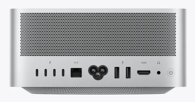 Apple M3 Ultra Mac Studio rear I/O