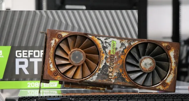 rusty version of NVIDIA Turing graphics card