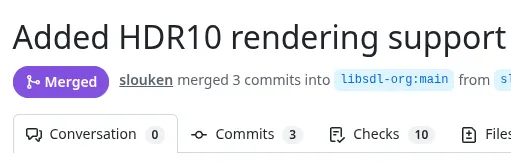 SDL HDR10