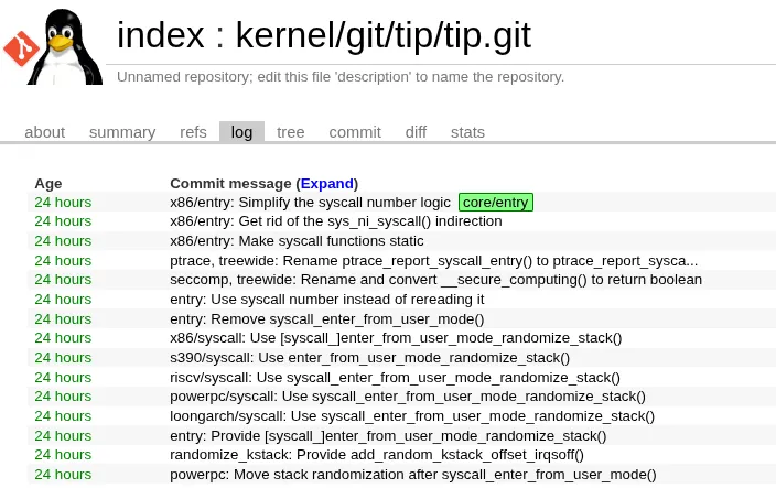 syscall entry rework patches