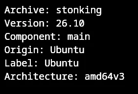Ubuntu 26.10 amd64v3