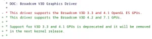 Some Broadcom V3D Graphics Support On Path For Removed Over Lack Of Testing