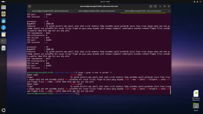 NVIDIA GB10 con ARM SVE y SVE2