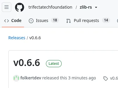 Zlib-rs 0.6.6