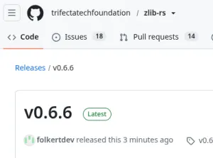 Zlib-rs 0.6.6 Released With Updated Zlib API Support