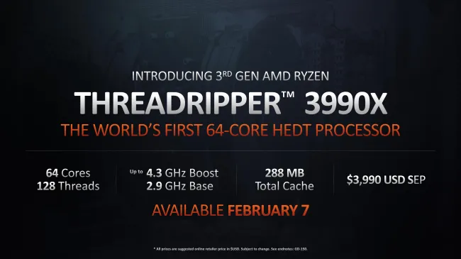 AMD Ryzen Threadripper 3990X Offers Incredible Linux Performance