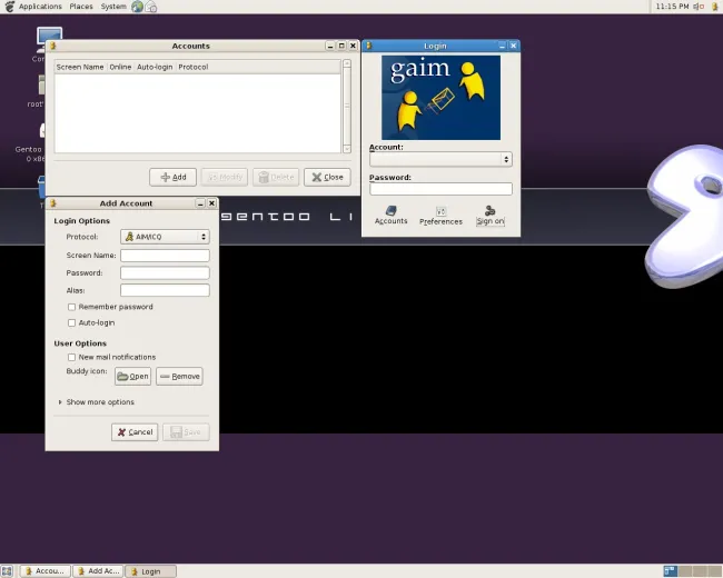 Gaim no Gentoo