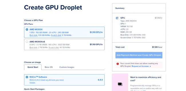 AMD Developer Cloud with Instinct MI300X