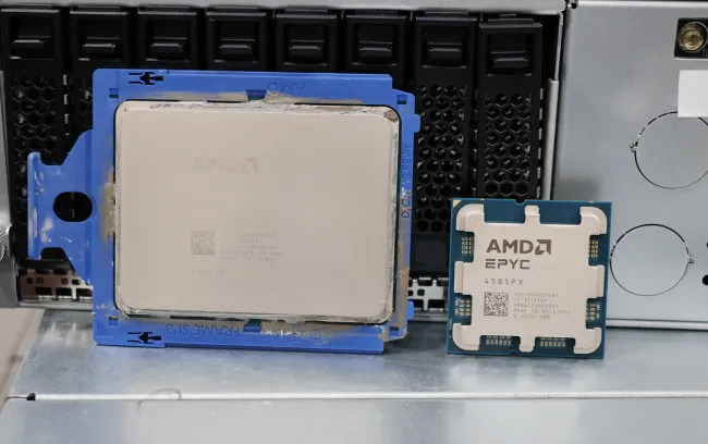 AMD EPYC 7601 و EPYC 4585PX CPUS