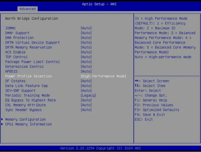 AMD EPYC Turin BIOS