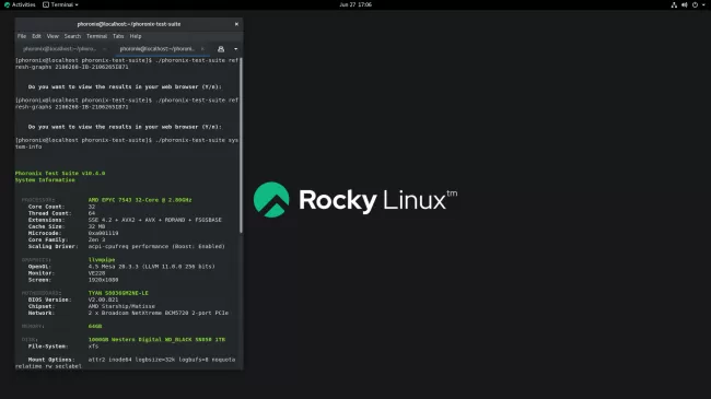 Rocky Linux on EPYC