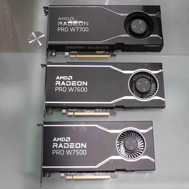 Radeon PRO W7500 / W7600 / W7700 graphics cards