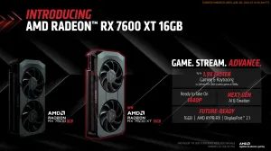 AMD Announces The Radeon RX 7600 XT For 1080p~1440p Gaming At $329