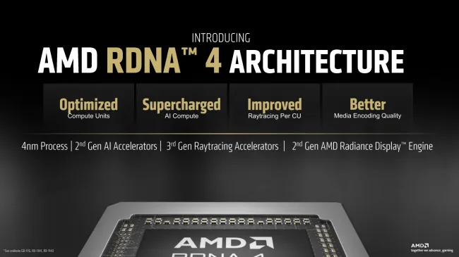 AMD RDNA4 slide