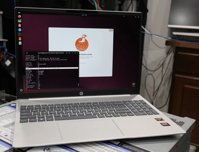 HP OmniBook 5 with Ubuntu Linux