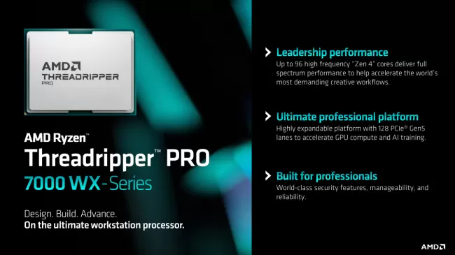 AMD Launches The Ryzen Threadripper 7000 Series Up To 96 Cores