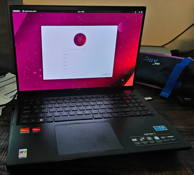 Ubuntu laptop