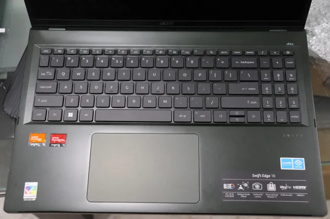 Acer Swift Edge 16 keyboard