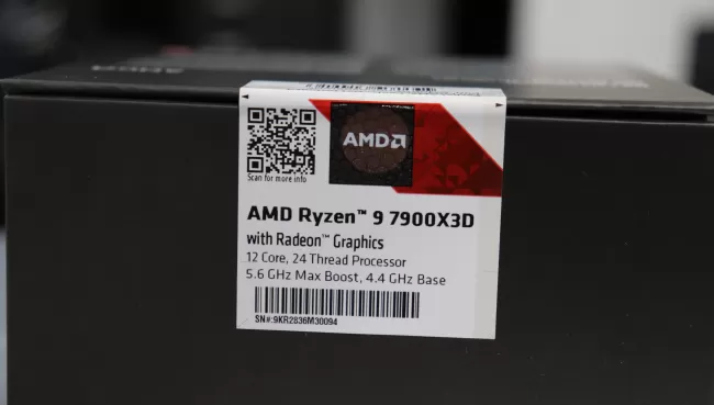 AMD Ryzen 9 7900X3D label