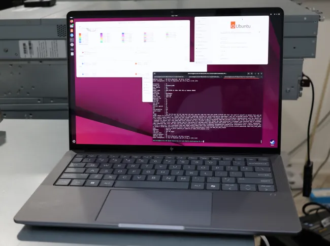 HP ZBook Ultra 14 G1a with Ubuntu 25.04 Linux