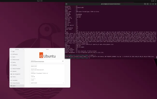AMD Ryzen Threadripper 7970X on Ubuntu Linux