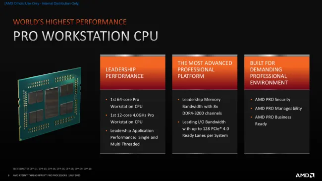 AMD Announces Ryzen Threadripper Pro: Workstation Parts for