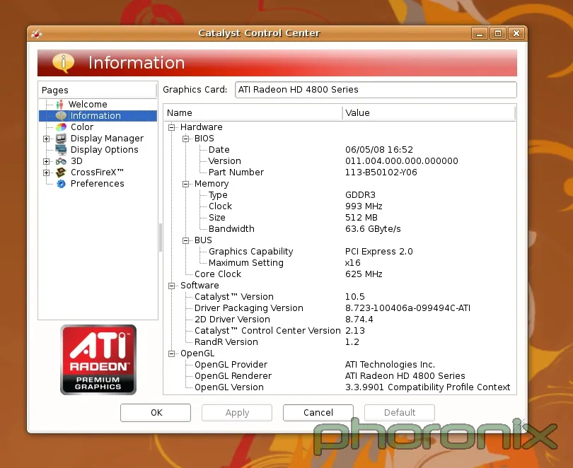 Phoronix How The ATI Catalyst Driver Has Matured Since The RV770 Launch Image Amd Catalyst 2010