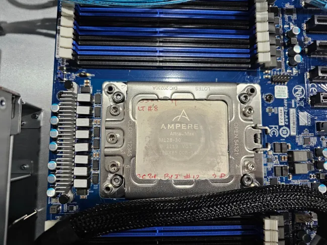 Ampere Altra Max on Giga Computing Server