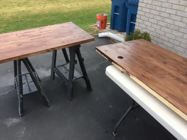 Building A Butcher Block Computer Desk To Comfortably Handle Six