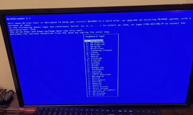 NetBSD 9.2 installer