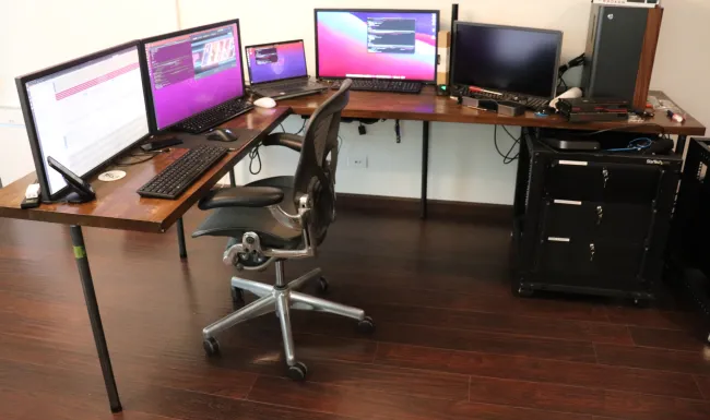 Building A Large L Shaped Desk For Accommodating Plenty Of
